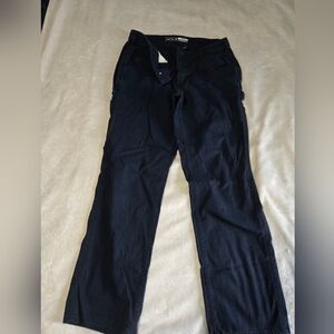 Carhartt Womens Dark Blue Loose Fit Pants Size 10 Reg